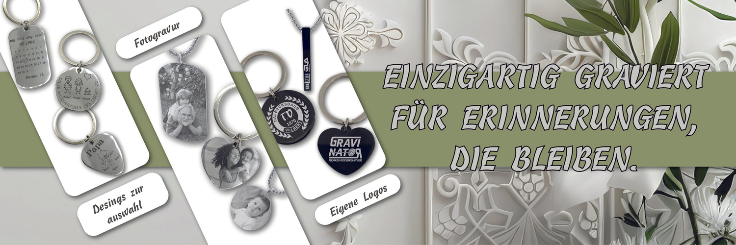 Personalisierte Edelstahlanhänger