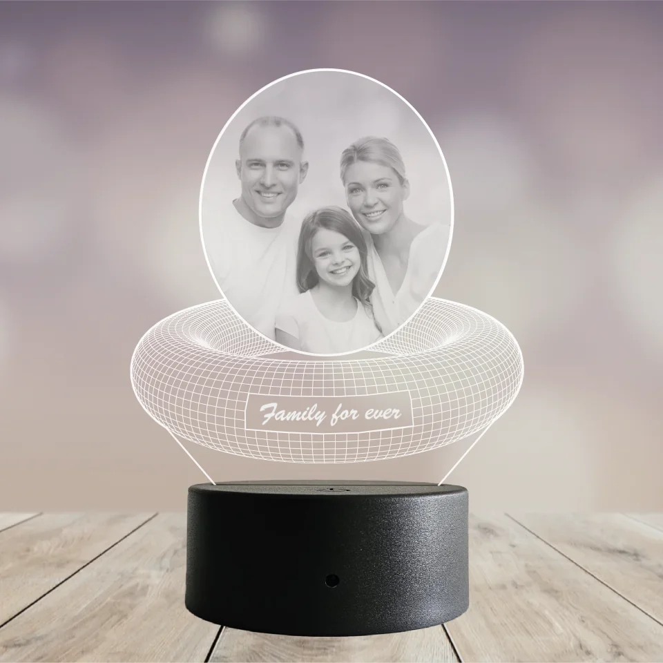 Led-Lampe Oval 3D Ring